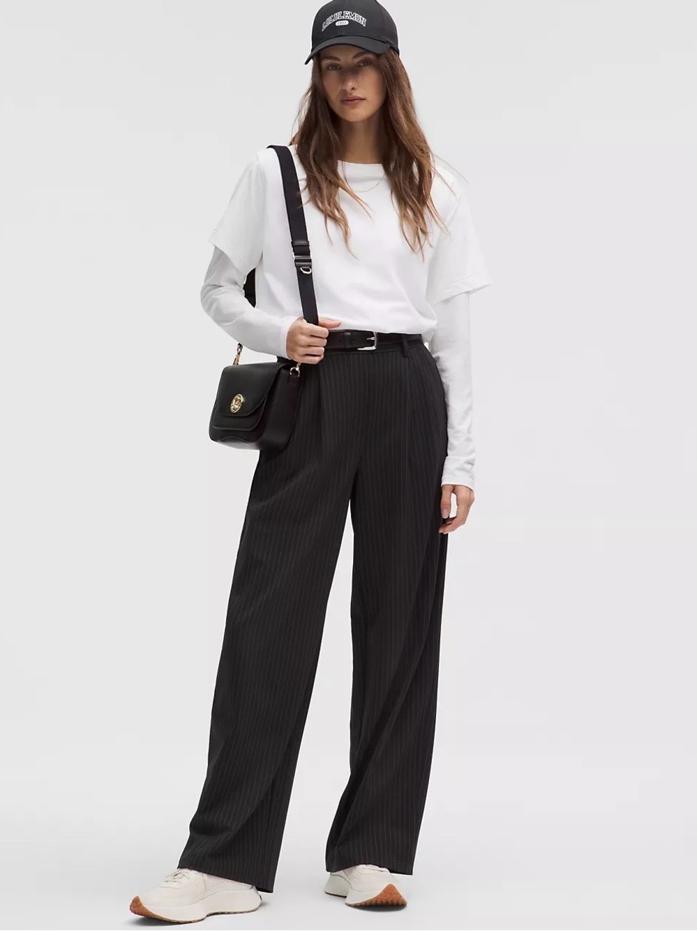 Lululemon Daydrift Wide Leg High Rise Trouser Pant Black Large Athleisure Career